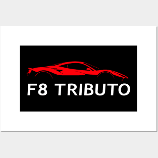 F8 Tributo Silhouette Posters and Art